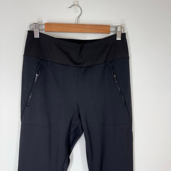 Athleta Peak Hybrid Fleece Pants Flare Lined | Black | SZ M - Picture 6 of 13